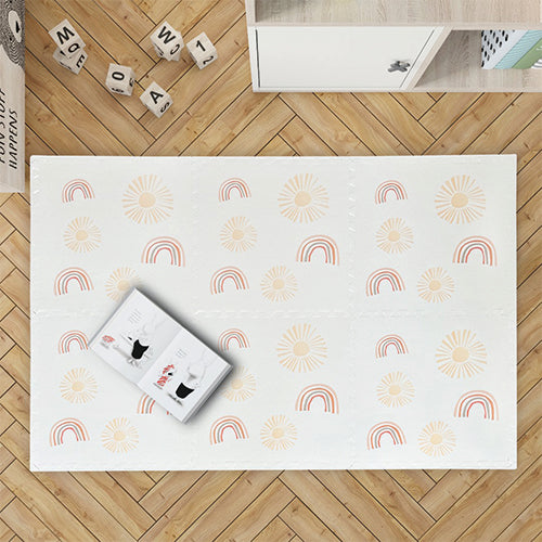 TATAMI GOMA DE EVA 600*600*12mm RAINBOW WHITE