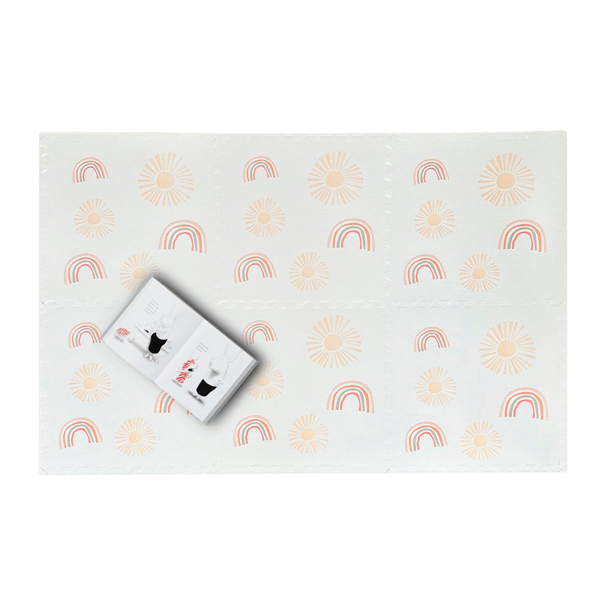 TATAMI GOMA DE EVA 600*600*12mm RAINBOW WHITE