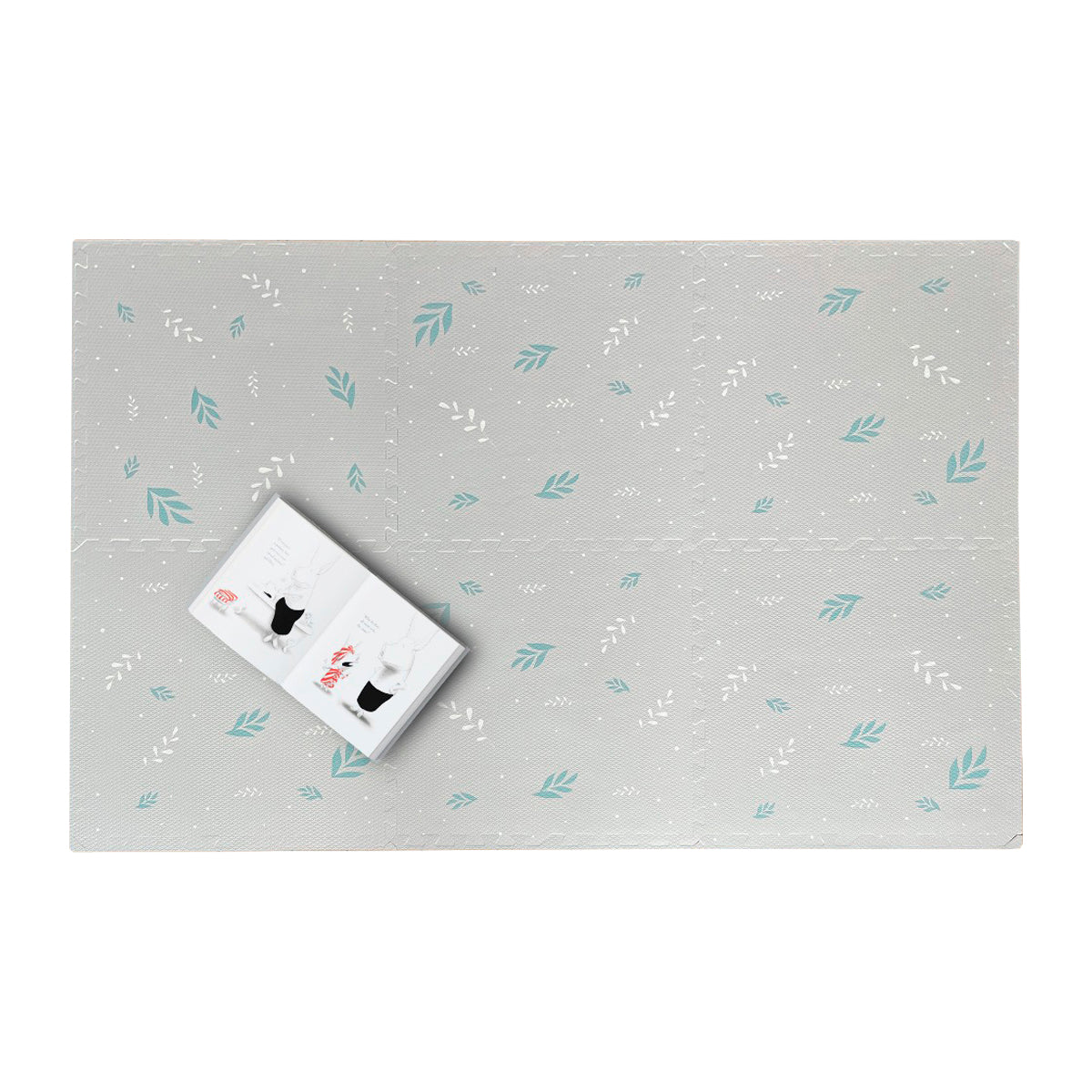 TATAMI GOMA DE EVA 600*600*12mm LEAF GREY